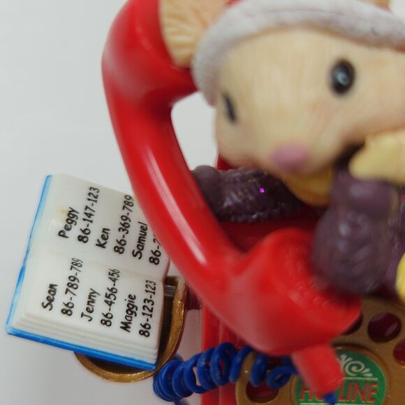 Vintage Hallmark Mouse Christmas Ornament 1980's Collector's Club - Picture 3 of 7
